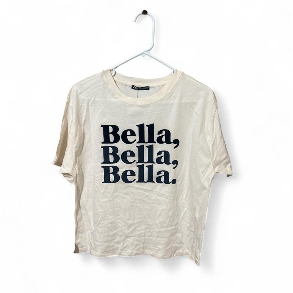 Zara Graphic Bella Tee - Medium - White
